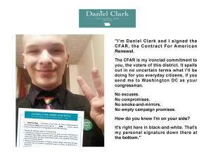 Daniel Clark I Signed The CFAR 