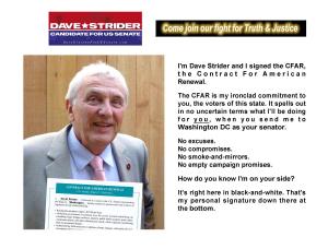 Dave Strider I Signed The CFAR 