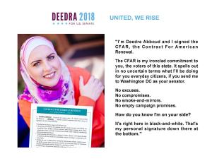 Deedra Abboud I Signed The CFAR 