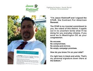 Jason Kishineff I Signed The CFAR 