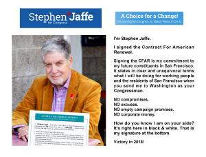 Stephen Jaffe I Signed The CFAR
